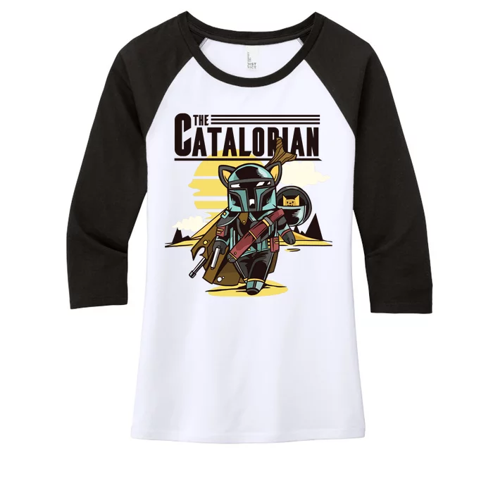 The Catalorian Women's Tri-Blend 3/4-Sleeve Raglan Shirt