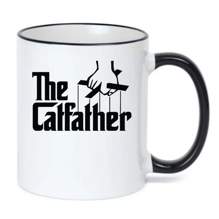 The Catfather Black Color Changing Mug