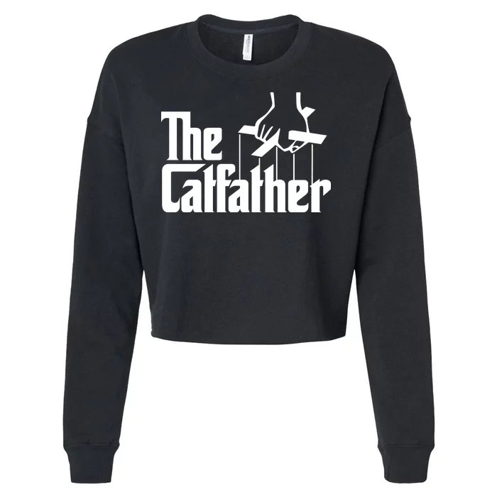 The Catfather Cropped Pullover Crew