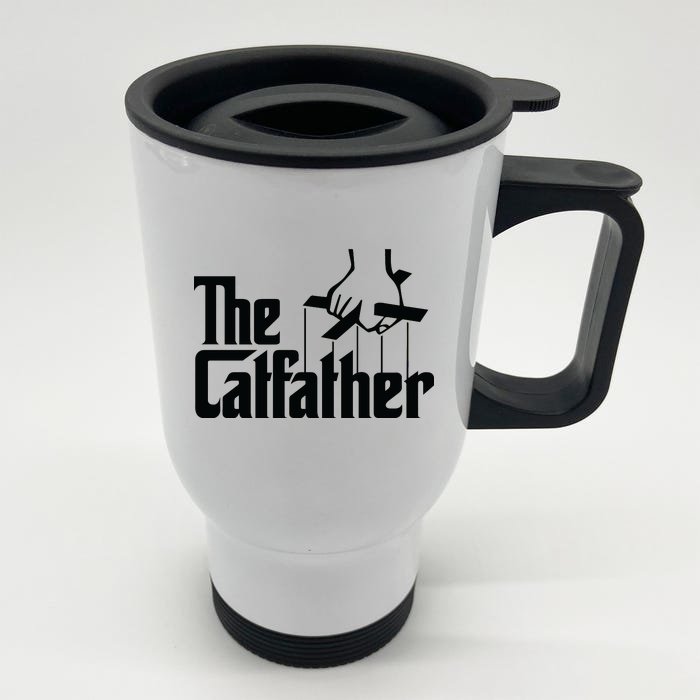 The Catfather Front & Back Stainless Steel Travel Mug