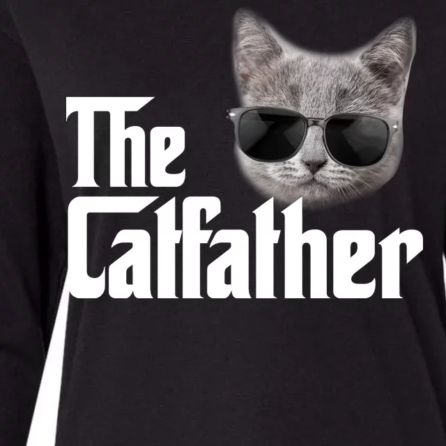 The Catfather Cool Movie Parody For Dads Womens Cotton Relaxed Long Sleeve T-Shirt