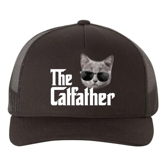 The Catfather Cool Movie Parody For Dads Yupoong Adult 5-Panel Trucker Hat