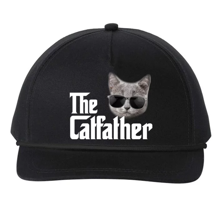 The Catfather Cool Movie Parody For Dads Snapback Five-Panel Rope Hat