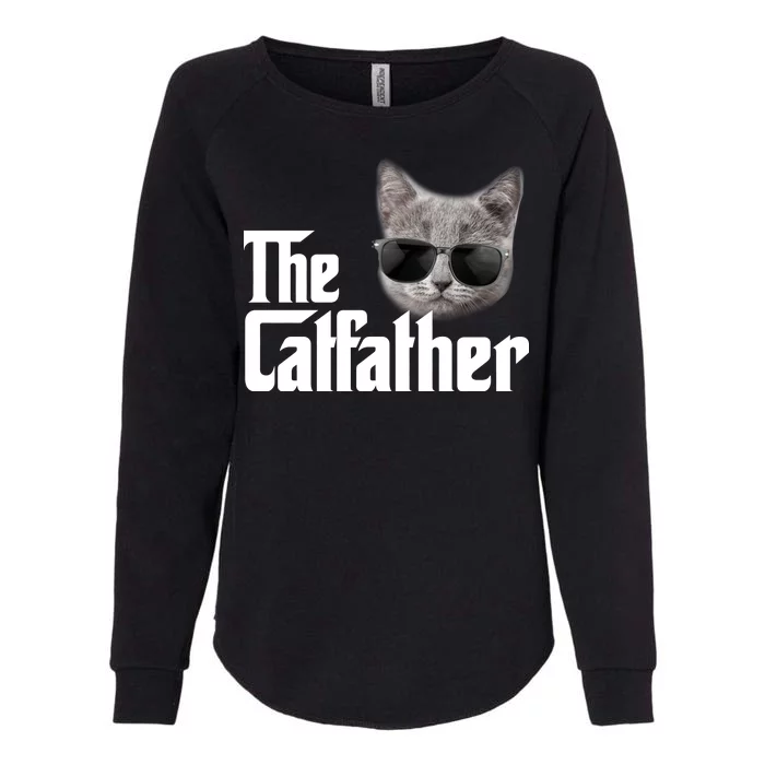 The Catfather Cool Movie Parody For Dads Womens California Wash Sweatshirt