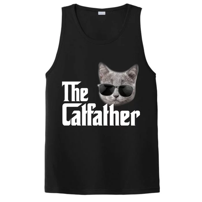 The Catfather Cool Movie Parody For Dads Performance Tank