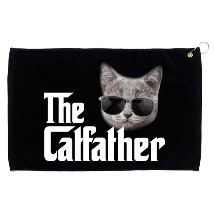 The Catfather Cool Movie Parody For Dads Grommeted Golf Towel