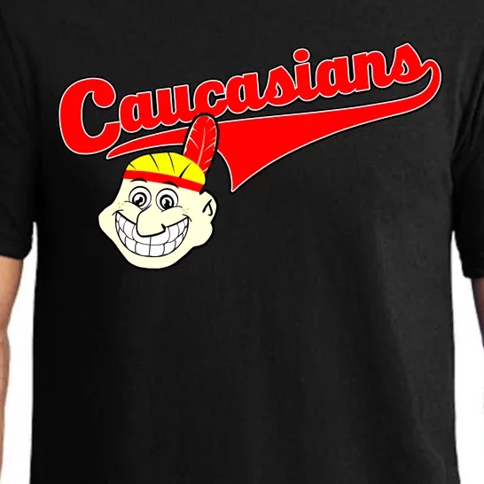 The Caucasians Rude Indians Design Pajama Set