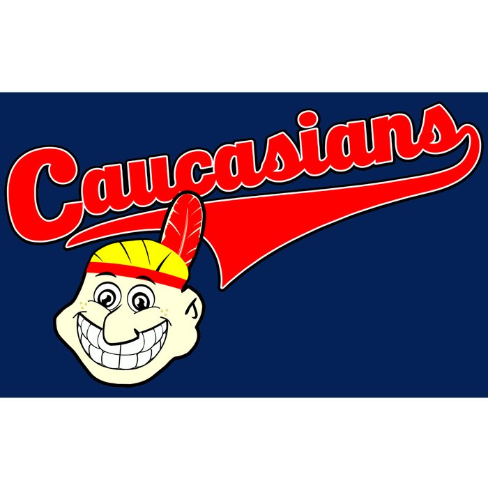 The Caucasians Rude Indians Design Bumper Sticker