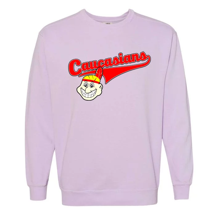 The Caucasians Rude Indians Design Garment-Dyed Sweatshirt