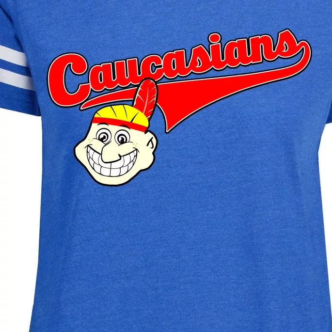 The Caucasians Rude Indians Design Enza Ladies Jersey Football T-Shirt