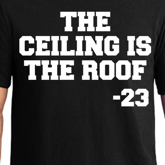 The Ceiling is the Roof 23 MJ College Text Pajama Set