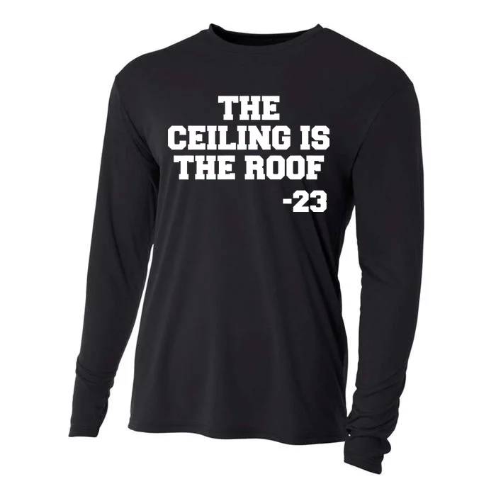 The Ceiling is the Roof 23 MJ College Text Cooling Performance Long Sleeve Crew