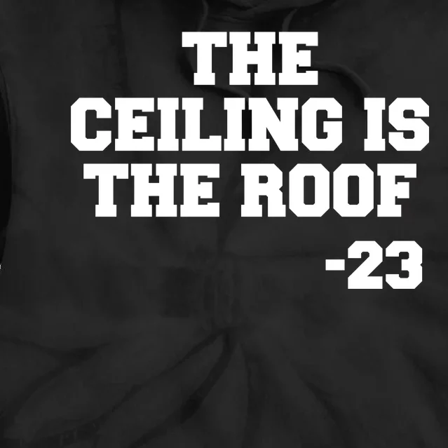 The Ceiling is the Roof 23 MJ College Text Tie Dye Hoodie