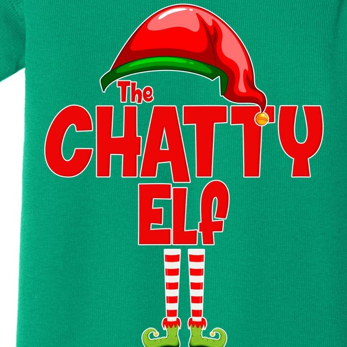 The Chatty Elf Christmas Baby Bodysuit