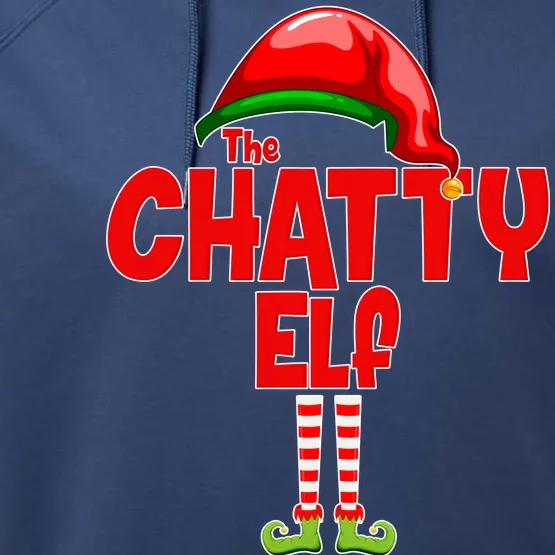 The Chatty Elf Christmas Performance Fleece Hoodie