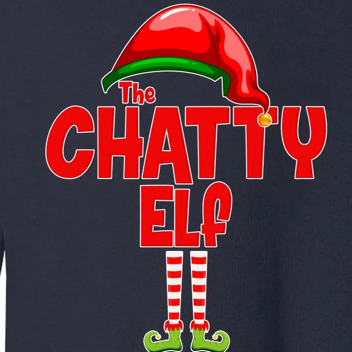 The Chatty Elf Christmas Toddler Sweatshirt