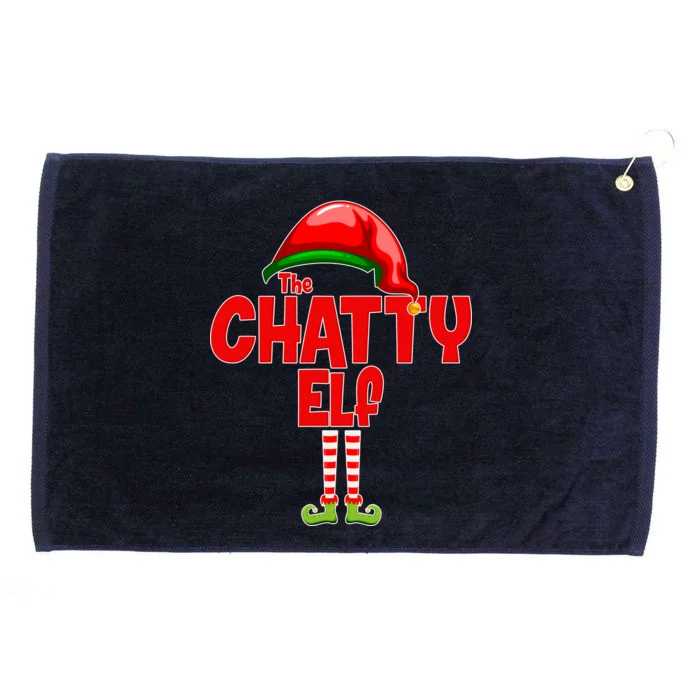 The Chatty Elf Christmas Grommeted Golf Towel