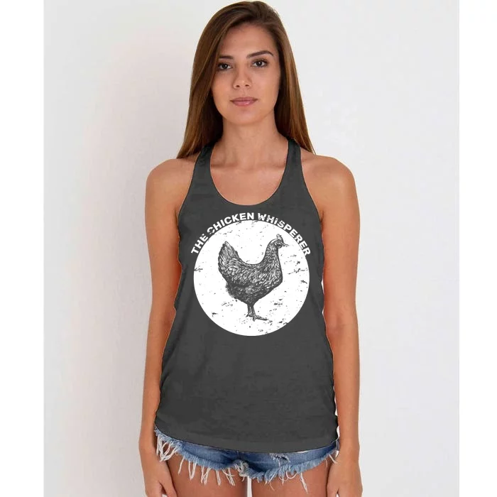 The Chicken Whisperer Women's Knotted Racerback Tank