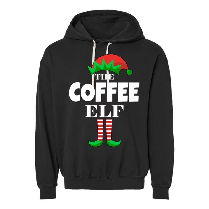 The Coffee Elf Family Matching Christmas Garment-Dyed Fleece Hoodie