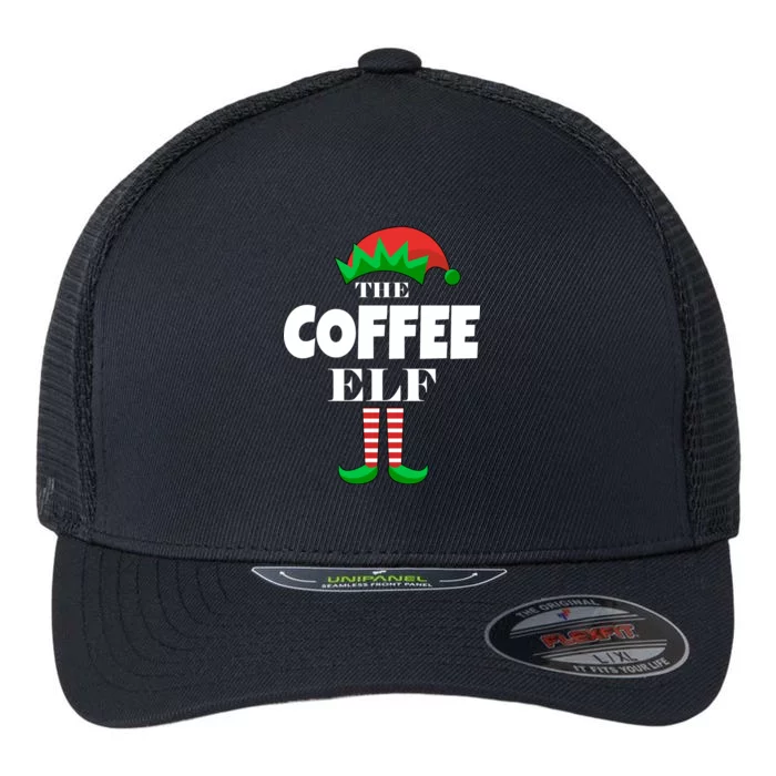 The Coffee Elf Family Matching Christmas Flexfit Unipanel Trucker Cap