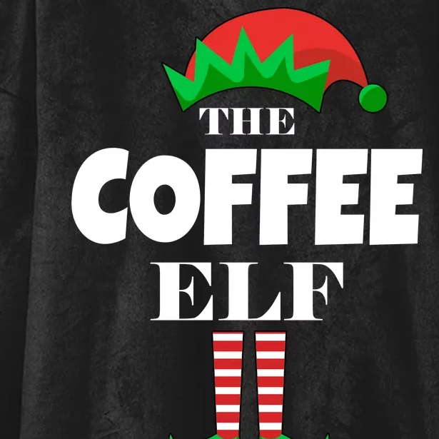 The Coffee Elf Family Matching Christmas Hooded Wearable Blanket