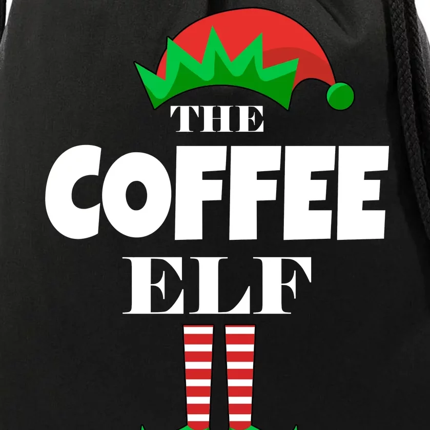 The Coffee Elf Family Matching Christmas Drawstring Bag