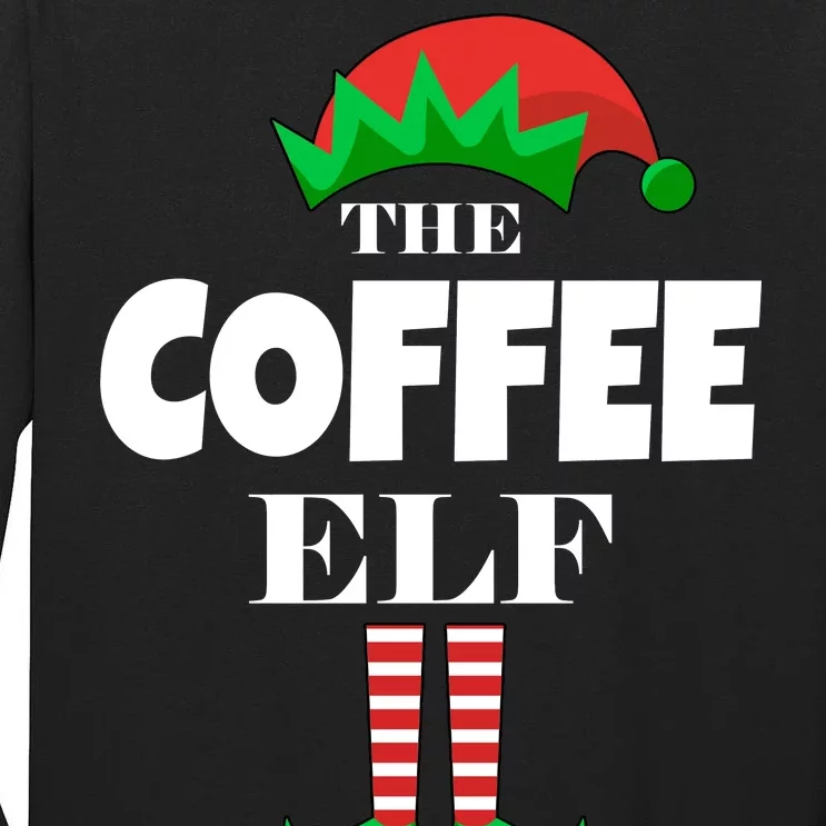 The Coffee Elf Family Matching Christmas Tall Long Sleeve T-Shirt