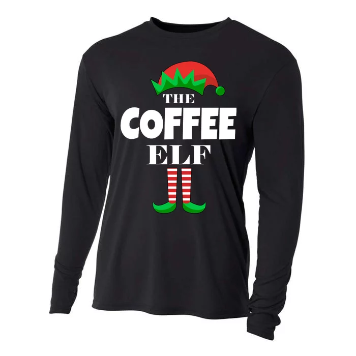 The Coffee Elf Family Matching Christmas Cooling Performance Long Sleeve Crew