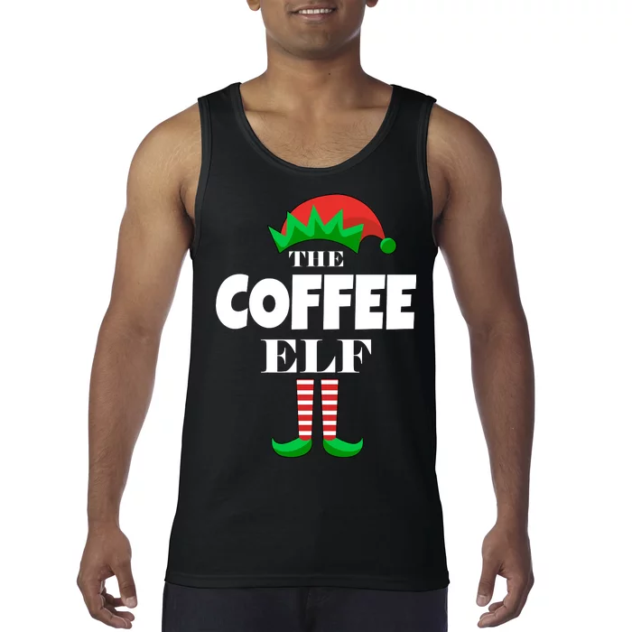 The Coffee Elf Family Matching Christmas Tank Top