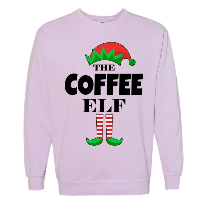 The Coffee Elf Family Matching Christmas Garment-Dyed Sweatshirt