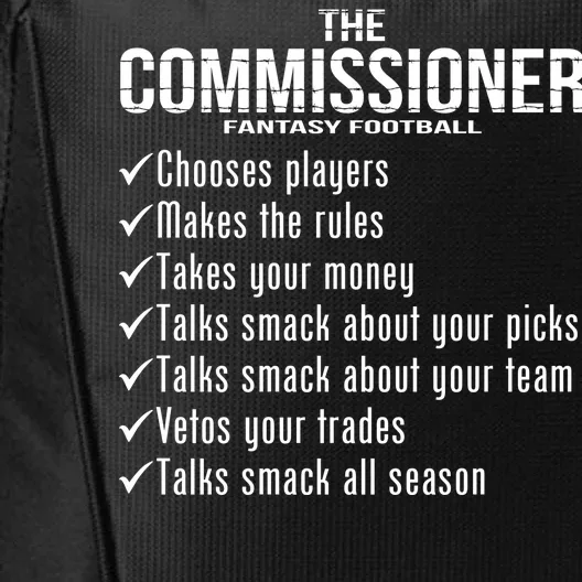 The Commissioner Fantasy Football City Backpack