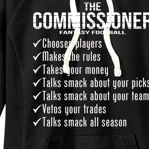 The Commissioner Fantasy Football Women's Fleece Hoodie