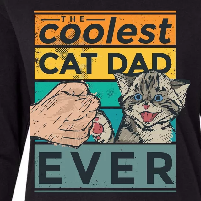 The Coolest Cat Dad Ever Womens Cotton Relaxed Long Sleeve T-Shirt