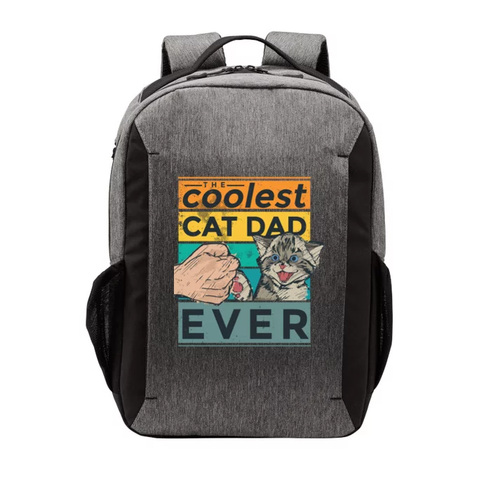 The Coolest Cat Dad Ever Vector Backpack