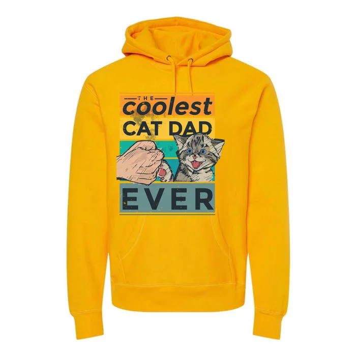 The Coolest Cat Dad Ever Premium Hoodie