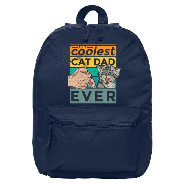 The Coolest Cat Dad Ever 16 in Basic Backpack