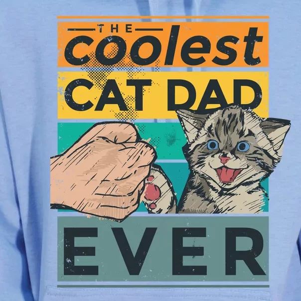 The Coolest Cat Dad Ever Unisex Surf Hoodie