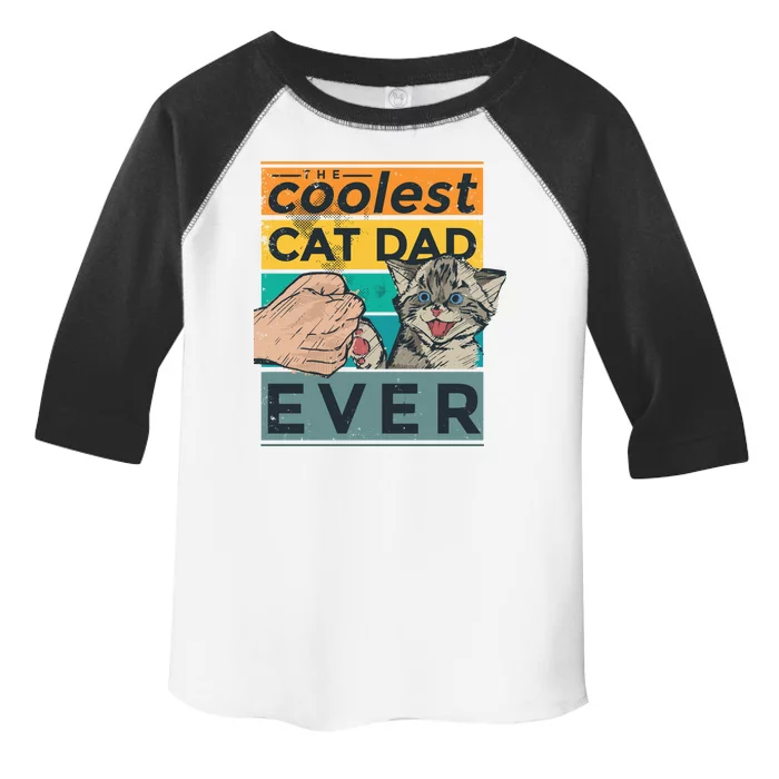 The Coolest Cat Dad Ever Toddler Fine Jersey T-Shirt