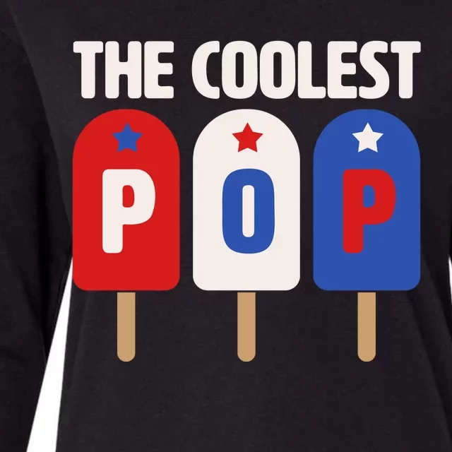 The Coolest Pop Happy Father's Day Popsicles Womens Cotton Relaxed Long Sleeve T-Shirt