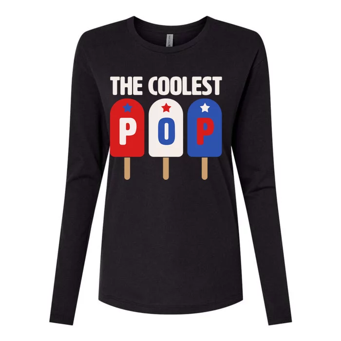 The Coolest Pop Happy Father's Day Popsicles Womens Cotton Relaxed Long Sleeve T-Shirt