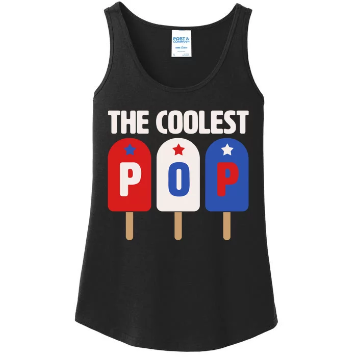 The Coolest Pop Happy Father's Day Popsicles Ladies Essential Tank