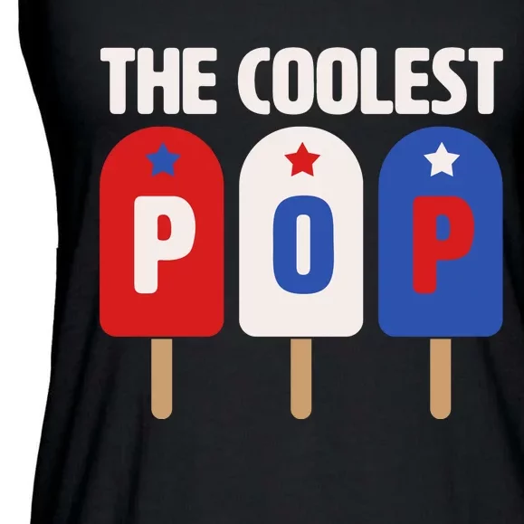 The Coolest Pop Happy Father's Day Popsicles Ladies Essential Flowy Tank