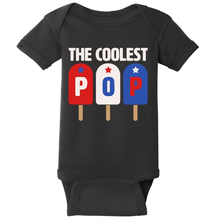 The Coolest Pop Happy Father's Day Popsicles Baby Bodysuit