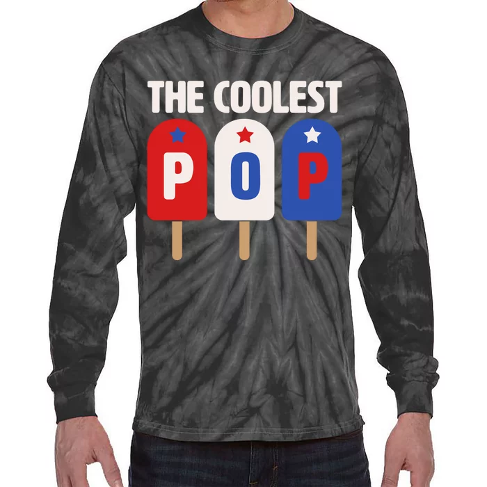 The Coolest Pop Happy Father's Day Popsicles Tie-Dye Long Sleeve Shirt