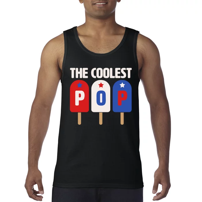 The Coolest Pop Happy Father's Day Popsicles Tank Top