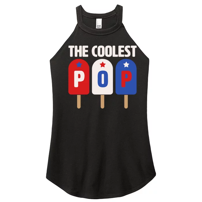 The Coolest Pop Happy Father's Day Popsicles Women’s Perfect Tri Rocker Tank