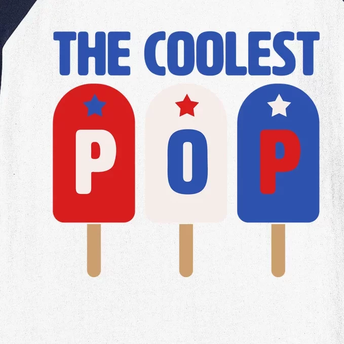 The Coolest Pop Happy Father's Day Popsicles Baseball Sleeve Shirt