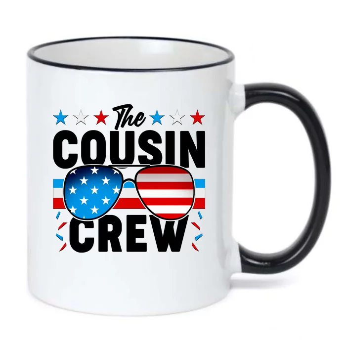 The Cousin Crew USA American Flag Black Color Changing Mug