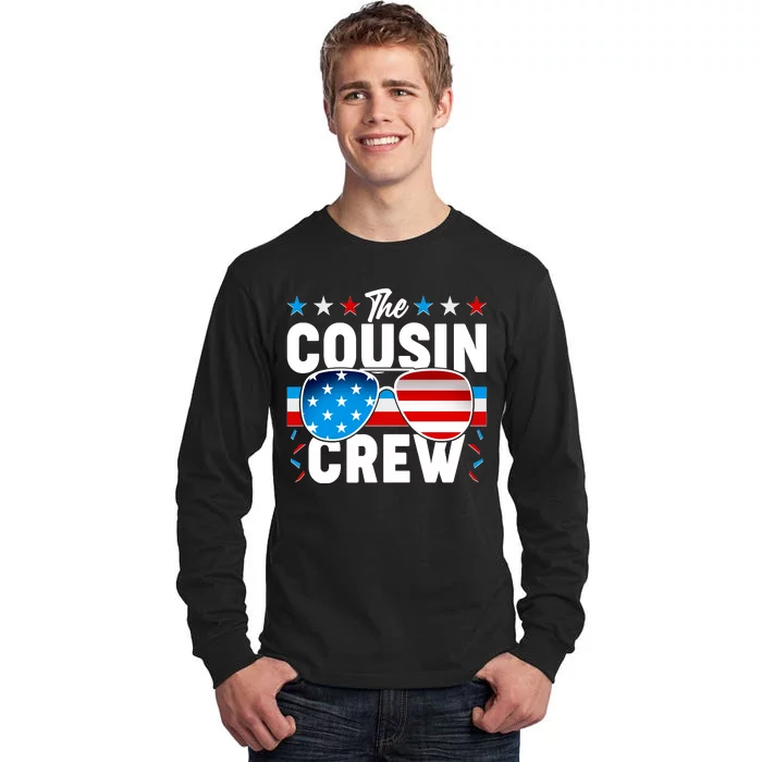 The Cousin Crew USA American Flag Tall Long Sleeve T-Shirt