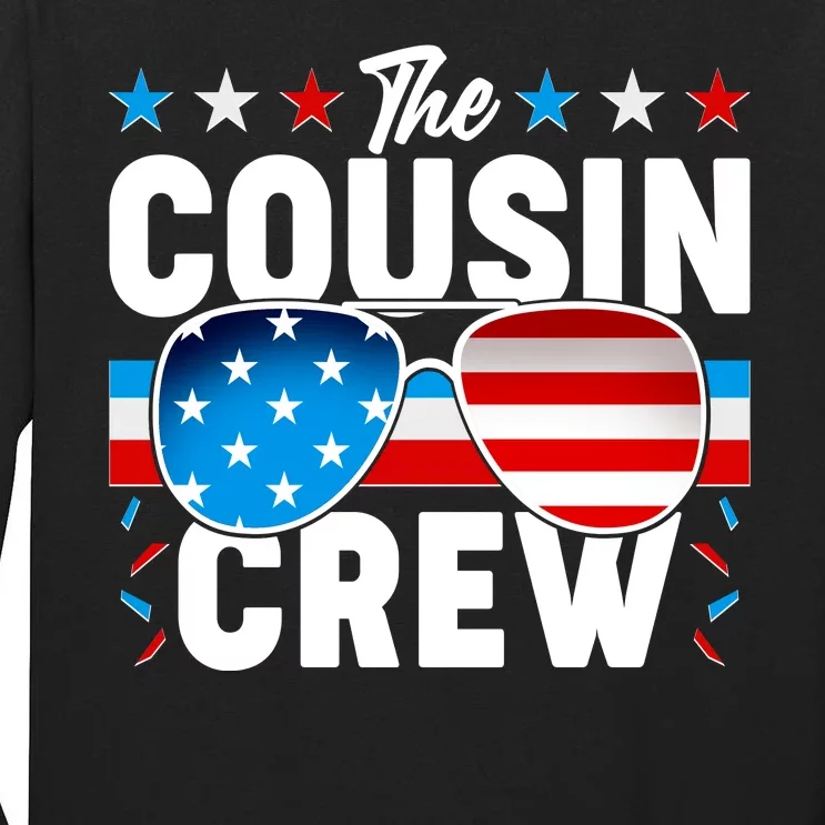 The Cousin Crew USA American Flag Tall Long Sleeve T-Shirt